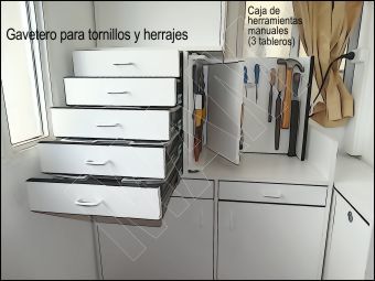 Almacenamiento y caja de herramientas