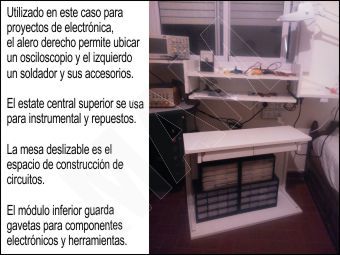 Mini escritorio para proyectos