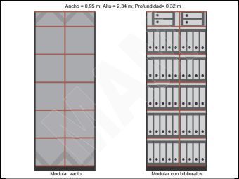 Modular para bibliorato